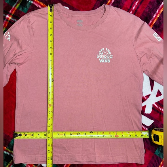 Vans “Off the Wall” Long Sleeve Tee — Dusty Rose (Size Large) - Picture 3 of 7